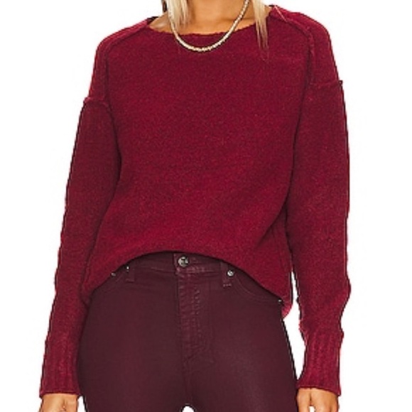 We the Free Care FP Eastwood Tunic in Rhubarb Heather Sweater Size Medium - Picture 1 of 5